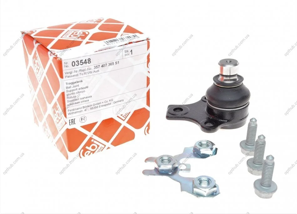 Опора шаровая р/к VW (пр-во Febi) FEBI BILSTEIN 03548 (фото 1)