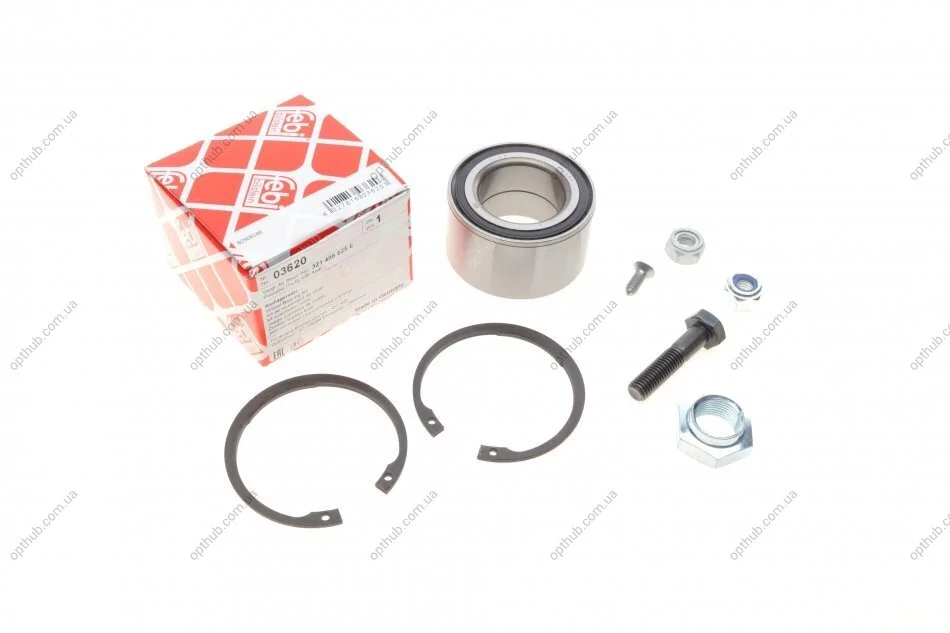 Подшипник cтупицы AUDI 80, VW PASSAT 72- перед.мост (Пр-во FEBI) FEBI BILSTEIN 03620 (фото 1)