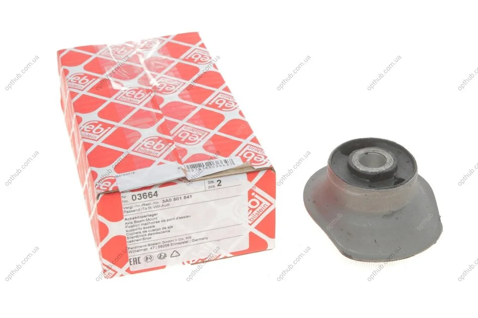 Сайлентблок балки VW PASSAT (88-) задн. вісь (Вир-во Febi) FEBI BILSTEIN 03664 (фото 1)