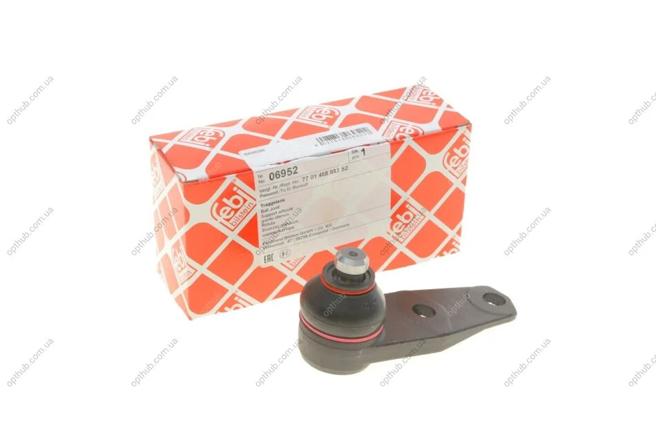 Опора шаровая RENAULT (пр-во Febi) FEBI BILSTEIN 06952 (фото 1)