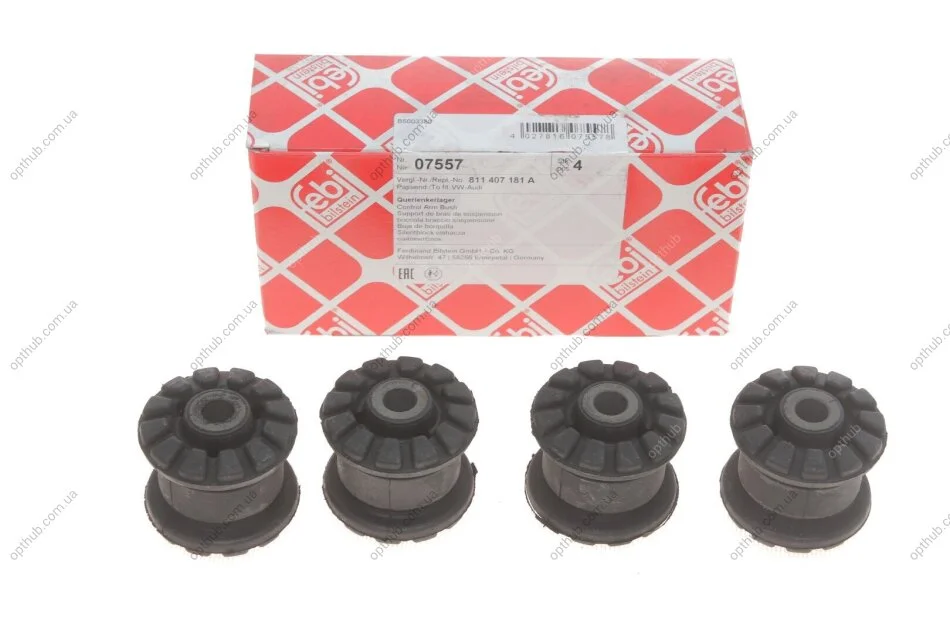 Сайлентблок рычага (переднего/снизу)) Audi 80/90 -94/VW Passat -88 (opt-om) FEBI BILSTEIN 07557 (фото 1)