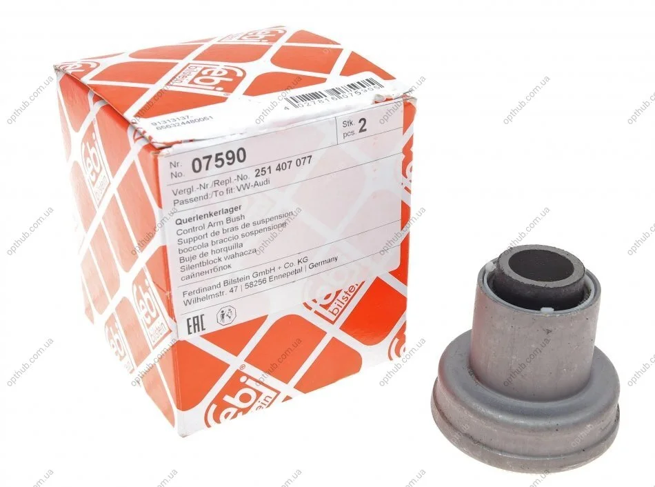 Сайлентблок важеля VW T1-3 (79-92) передн. вісь, верхн. (Вир-во Febi) FEBI BILSTEIN 07590 (фото 1)