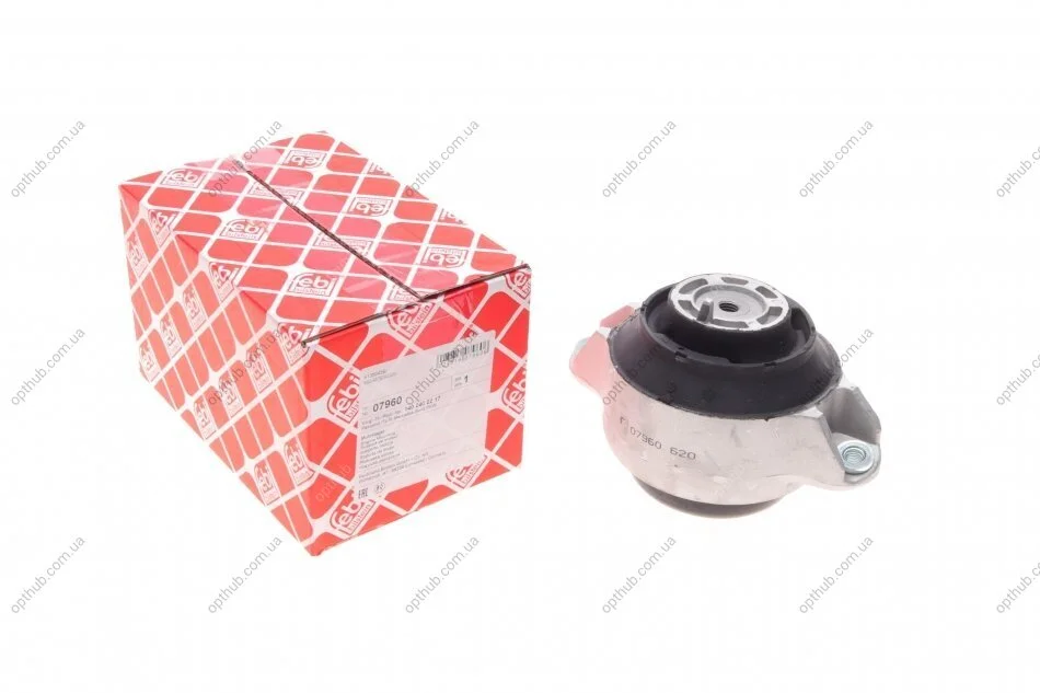 Подушка опоры двиг. MB W124 3.0D/TD (91-) передн. левая, правая (пр-во FEBI) FEBI BILSTEIN 07960 (фото 1)