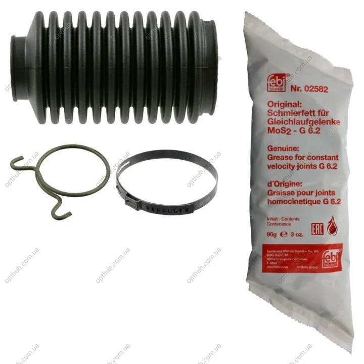Пыльник рулевой рейки Seat Cordoba/Ibiza/VW Golf/Passat -02 (25x39x126) (к-кт) UA63 FEBI BILSTEIN 08498 (фото 1)