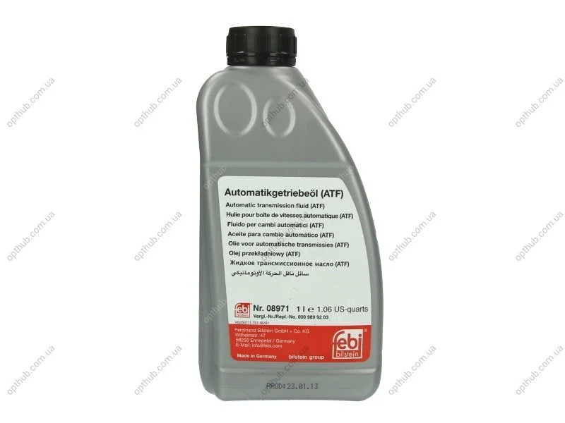 Масло трансмисс. FEBI ATF2 D-II (Канистар 1л) FEBI BILSTEIN 08971 (фото 1)