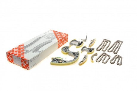 Комплект ланцюга ГРМ Audi A4/A6/A8/Q7/VW Touareg 2.7D/3.0D 03-11 (ланцюг + елементи) (симплекс (opt-om) FEBI BILSTEIN 100486