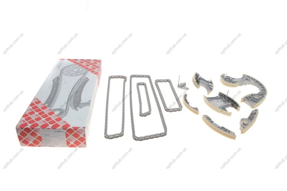 Комплект цепи ГРМ Audi A4/A6/A8/Q7/VW Touareg 2.7D/3.0D 03-11 (цепь + элементы) (симплекс (opt-om) FEBI BILSTEIN 100488 (фото 1)