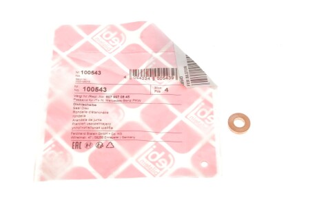 Шайба під форсунку Renault Trafic/Opel Vivaro 1.9-2.5dCi (7x15x3) (opt-om) FEBI BILSTEIN 100543