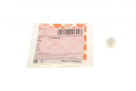 Кліпса кріплення обшивки Audi/Citroen/Peugeot/Renault/Skoda/VW/Volvo (opt-om) FEBI BILSTEIN 100604