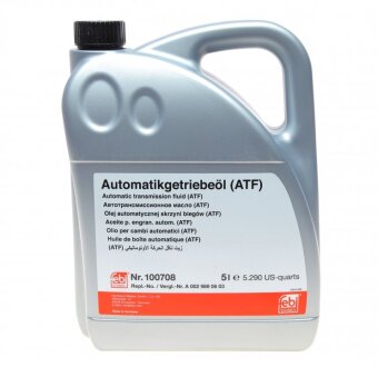 Олива АКПП ATF (5L) (жовте) (MB 236.16/236.17) UA63 FEBI BILSTEIN 100708