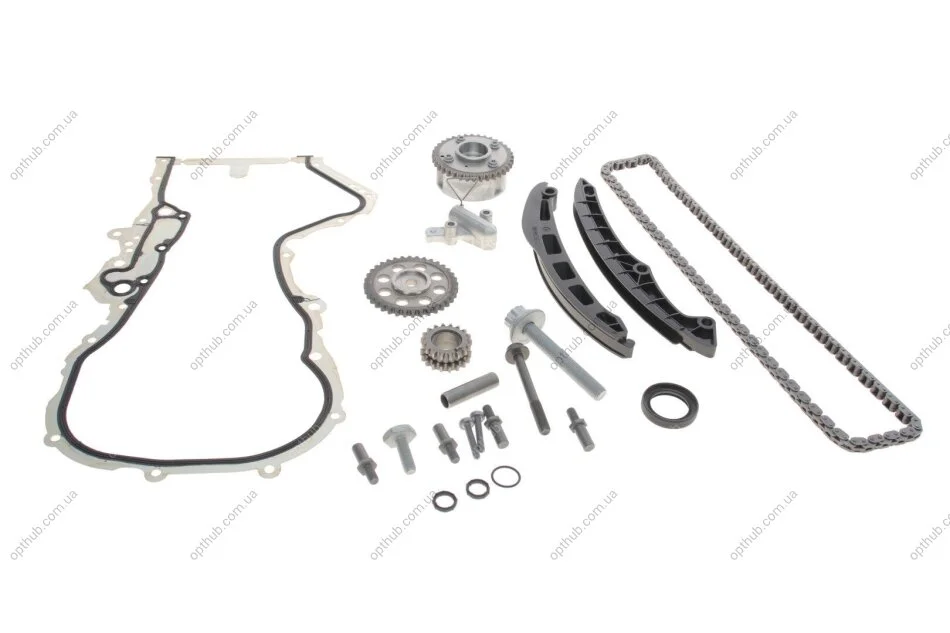 Комплект ланцюга ГРМ VW Golf V 1.4TSI, 10/03 - 02/09, 90/103/125kw, (z=130/18/36/36) (opt-om) FEBI BILSTEIN 106306 (фото 1)