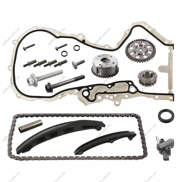 Комплект цепи ГРМ Skoda Octavia/Roomster/VW Golf V/Passat 03-15 (130 звеньев)) (opt-om) FEBI BILSTEIN 107994 (фото 1)