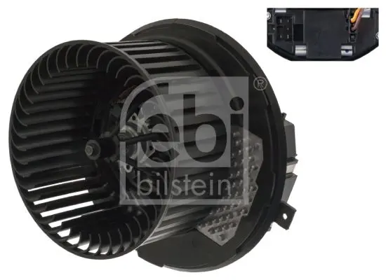Вентилятор салону AUDI A3, Q3, TT SEAT ALHAMBRA, ALTEA, ALTEA XL, LEON, TOLEDO III SKODA OCTAVIA II, SUPERB II, YETI VW BEETLE, CADDY ALLTRACK IV, CADDY III, CADDY IV, CC B7 1.0-3.6 02.03-12.22 FEBI BILSTEIN 109421 (фото 1)
