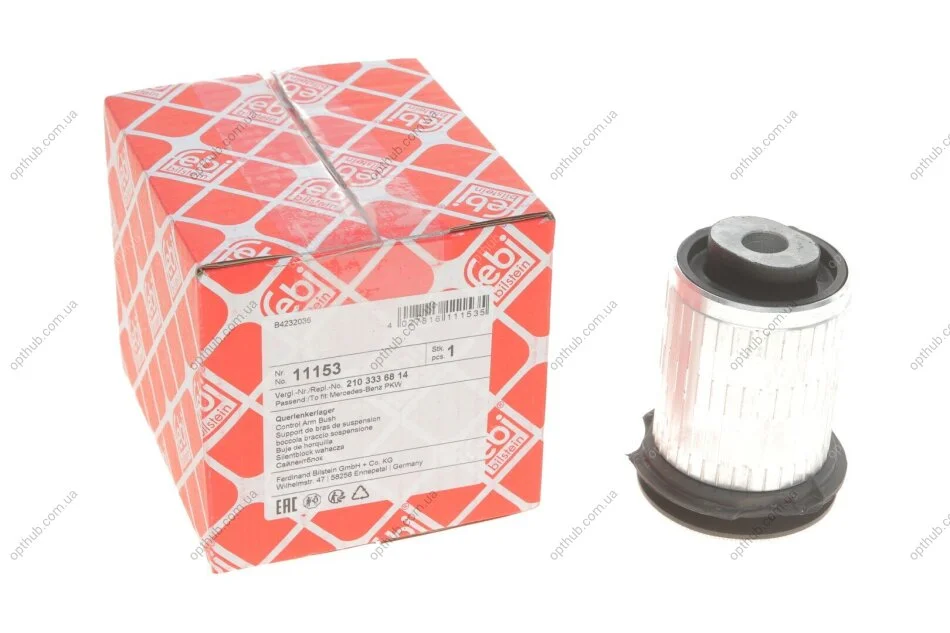 Сайлентблок важеля MERCEDES E-CLASS, S-CLASS 95-09 перед. міст (Вир-во FEBI) FEBI BILSTEIN 11153 (фото 1)