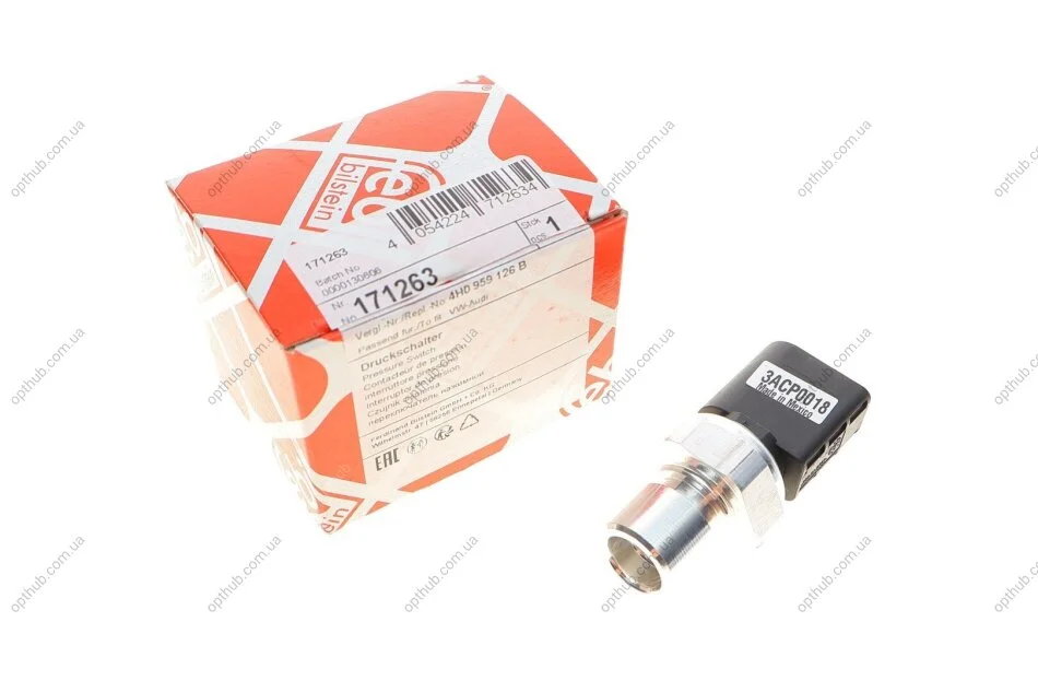 Датчик тиску кондиціонера VW Crafter 2.0 TDI 10- UA63 FEBI BILSTEIN 171263 (фото 1)