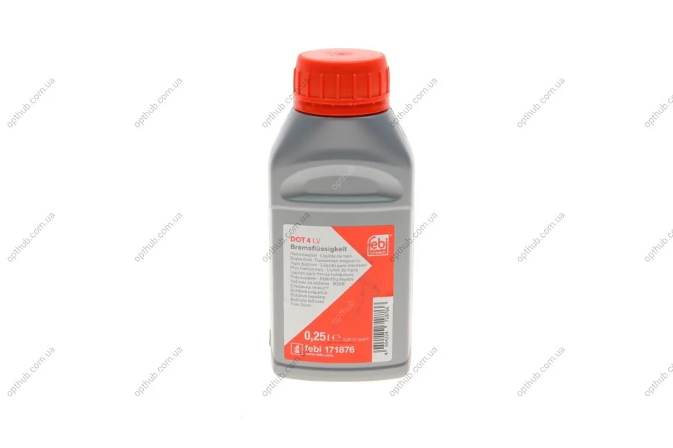 Рідина гальмівна DOT4 LV (0.25L) UA63 FEBI BILSTEIN 171876 (фото 1)