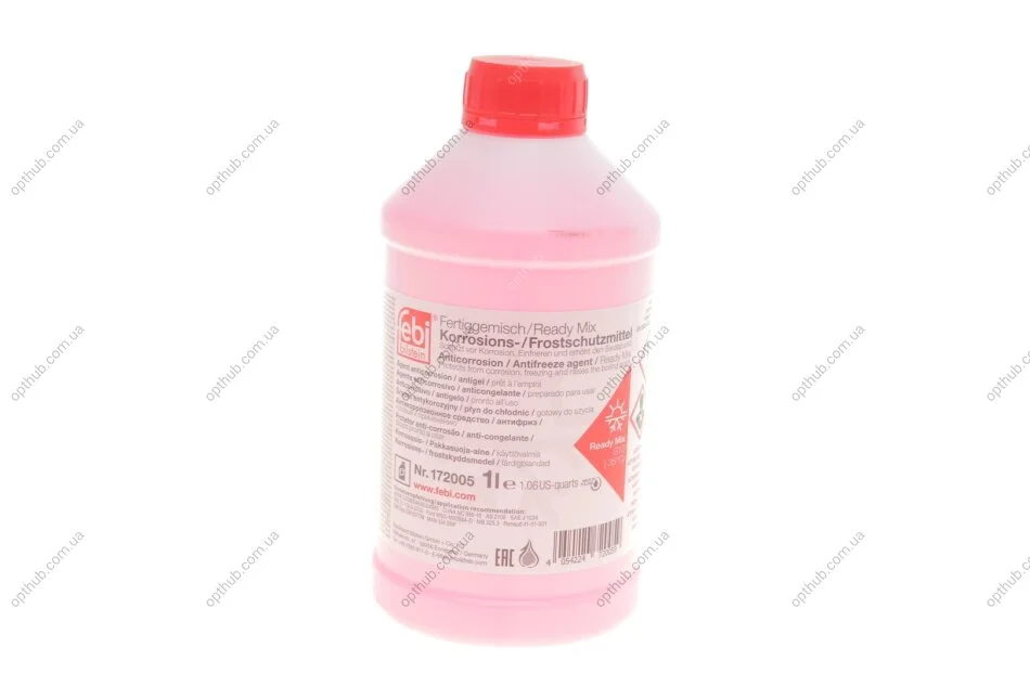 Антифриз (червоний) Readymix G12 (-35°C готовий до застосування) (1л) UA63 FEBI BILSTEIN 172005 (фото 1)