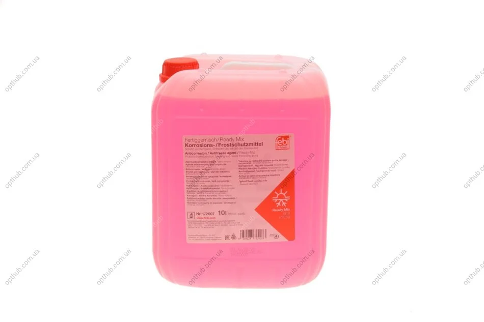 Антифриз FEBI красный Ready Mix -35C G12 (Канистра 10л) FEBI BILSTEIN 172007 (фото 1)