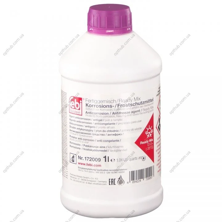 Антифриз (фіолетовий) Readymix G12 Plus (-35°C готовий до застосування) (1л) UA63 FEBI BILSTEIN 172009 (фото 1)