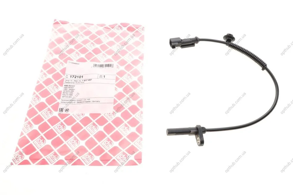 Датчик ABS (задній) Ford Transit 14- (opt-om) FEBI BILSTEIN 172101 (фото 1)