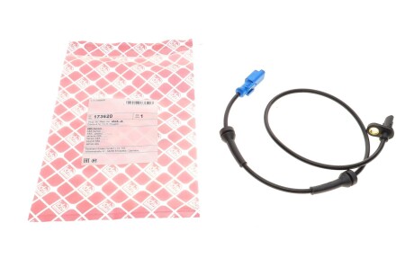 Датчик ABS (задній) Citroen C3 Picasso/Peugeot 207/208 06- (opt-om) FEBI BILSTEIN 173620