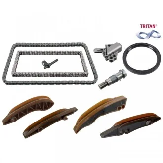 Комплект ланцюга ГРМ BMW 3 (F34)/X1 (F48)/X4 (F98) 1.5D/1.6D/2.0D 12- (B37) UA63 FEBI BILSTEIN 174035