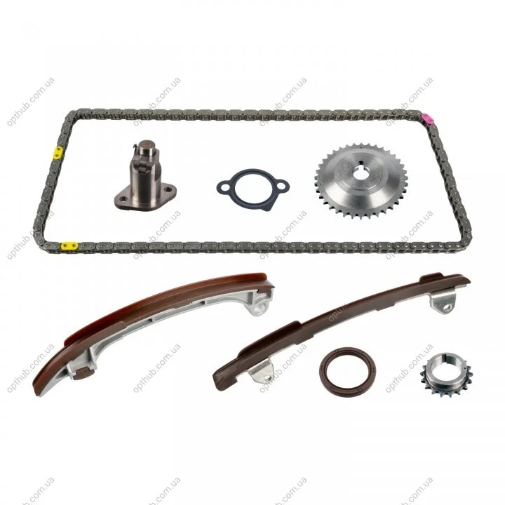 Комплект ланцюга ГРМ Toyota Avensis/Camry 00-09 (ланцюг/натяжник/шестерня) UA63 FEBI BILSTEIN 175010 (фото 1)