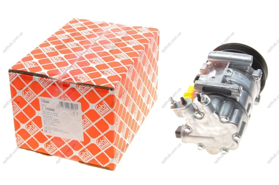 Компресор кондиціонера Citroen Berlingo/Peugeot Partner 1.6HDI 08- (opt-om) FEBI BILSTEIN 175060 (фото 1)