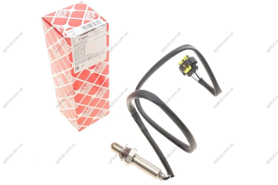 Лямбда-зонд (кількість дротів 4, 800мм) CHEVROLET CRUZE, ORLANDO OPEL ASTRA G, ASTRA H, ASTRA H GTC, CORSA C, MERIVA A, OMEGA B, SIGNUM, TIGRA, VECTRA B, VECTRA C, VECTRA C GTS 1.6-2.2 10.95- FEBI BILSTEIN 175881 (фото 1)