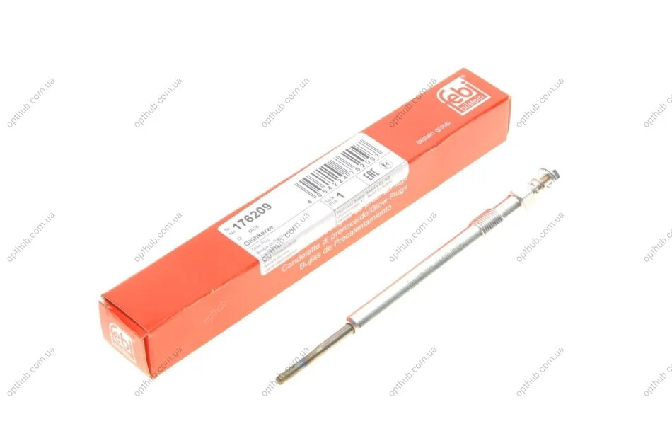 Свічка розжарювання Citroen Jumper/Peugeot Boxer 2.2HDI 11- (4.4 V) UA63 FEBI BILSTEIN 176209 (фото 1)