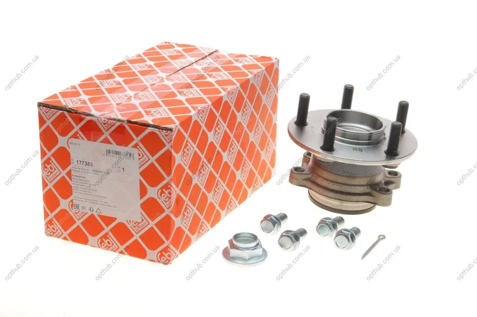 Маточина в зборі CITROEN C4, MITSUBISHI ASX, PEUGEOT 4008 10- зад. міст з ABS (Вир-во FEBI) FEBI BILSTEIN 177385 (фото 1)