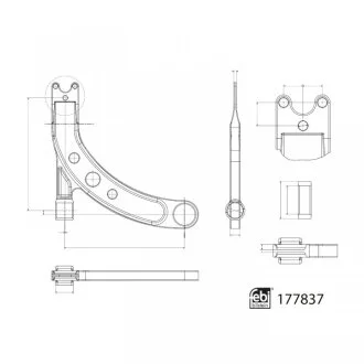 Важіль підвіски FEBI BILSTEIN 177837