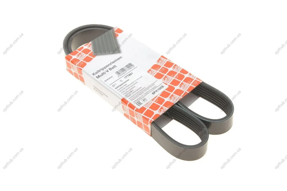 Ремінь генератора VW Caddy IV/V 15-/T7 2.0 TSi 21- (6PK1005) (opt-om) FEBI BILSTEIN 177991 (фото 1)