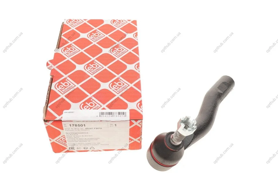 Наконечник тяги руля (L) Toyota C-HR/Aygo 16- (opt-om) FEBI BILSTEIN 178501 (фото 1)