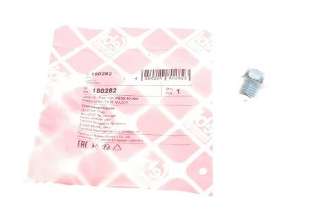 Болт зливу оливи VW T4 1.9 D 90-95 (M14x1.5/ L=10) (opt-om) FEBI BILSTEIN 180282