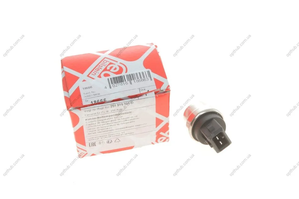 Датчик температуры охлаждающей жидкости VW Caddy II/LT 28-55/T4 UA63 FEBI BILSTEIN 18666 (фото 1)