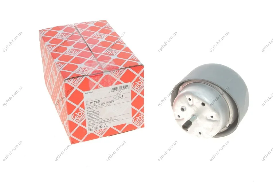 Подушка двигуна (передня) Audi A4/A6/ VW Passat 2.4-2.8 97-05 UA63 FEBI BILSTEIN 21240 (фото 1)