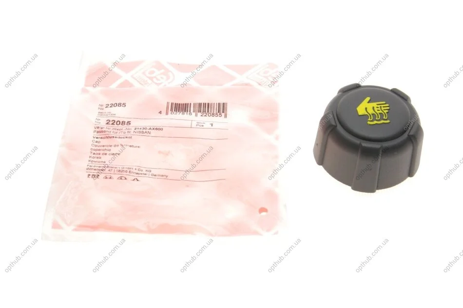 Кришка радіатора охолодження Mercedes Benz, Nissan, Opel, Renault (вир-во FEBI) FEBI BILSTEIN 22085 (фото 1)