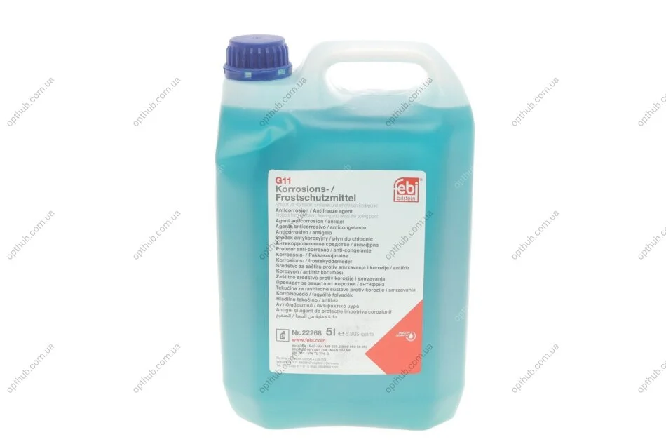 Антифриз FEBI синий концентрат (Канистра 5л) FEBI BILSTEIN 22268 (фото 1)