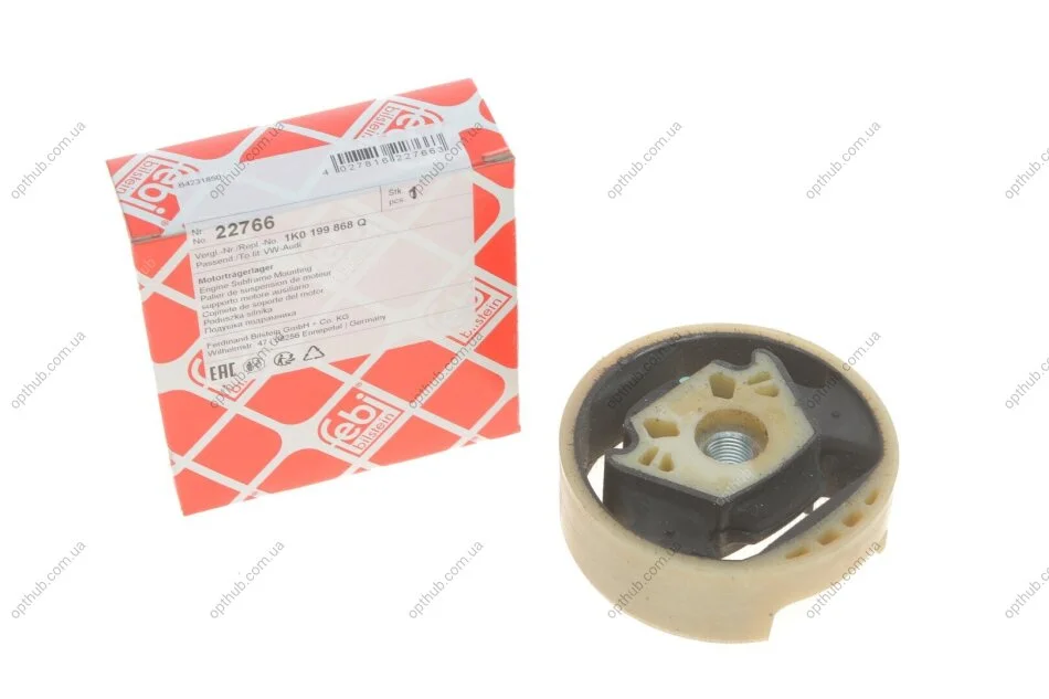 Подушка балки двигуна вгорі Audi; Seat; Skoda; VW (вир-во FEBI) C.I.U FEBI BILSTEIN 22766 (фото 1)