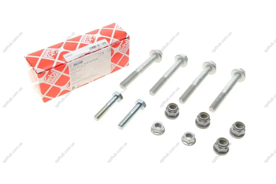 Комплект болтів важеля (переднього) Renault Megane/Logan/Kangoo/Clio 98- (opt-om) FEBI BILSTEIN 26339 (фото 1)