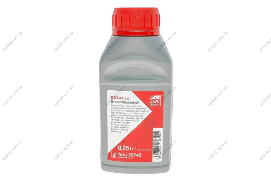 Рідина гальмівна DOT4 Plus (250мл) (opt-om) FEBI BILSTEIN 26748 (фото 1)