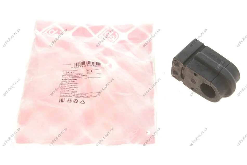 Втулка стабилизатора (переднього) Renault Megane II (d=19.5mm) UA63 FEBI BILSTEIN 28282 (фото 1)