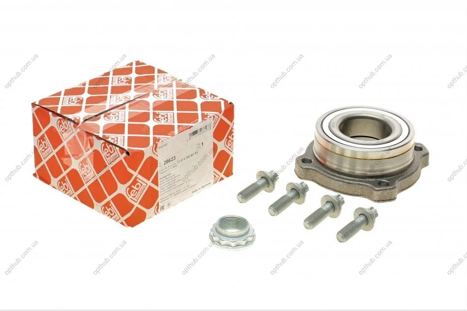 Підшипник маточини (задньої) BMW X5 (E70/F15/F85)/X6 (E71/E72/F16/F86) 08-19 (opt-om) FEBI BILSTEIN 28623 (фото 1)
