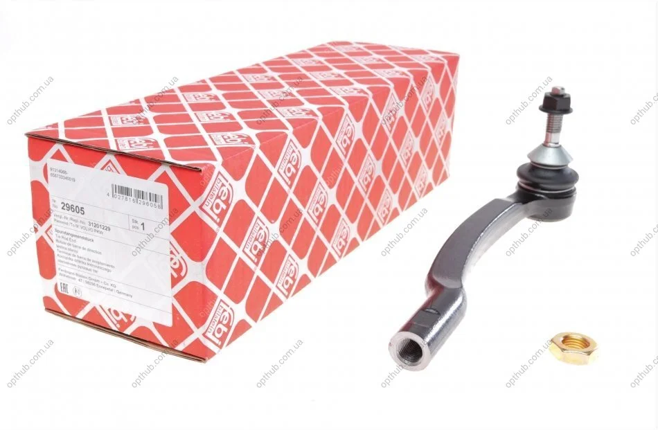 Наконечник тяги рульової (R) Volvo XC90 02-14 (opt-om) FEBI BILSTEIN 29605 (фото 1)