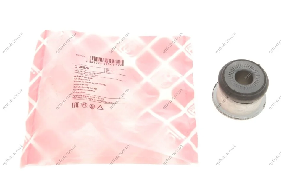 Втулка балки OPEL ASTRA G передн. вісь, (Вир-во Febi) FEBI BILSTEIN 30970 (фото 1)