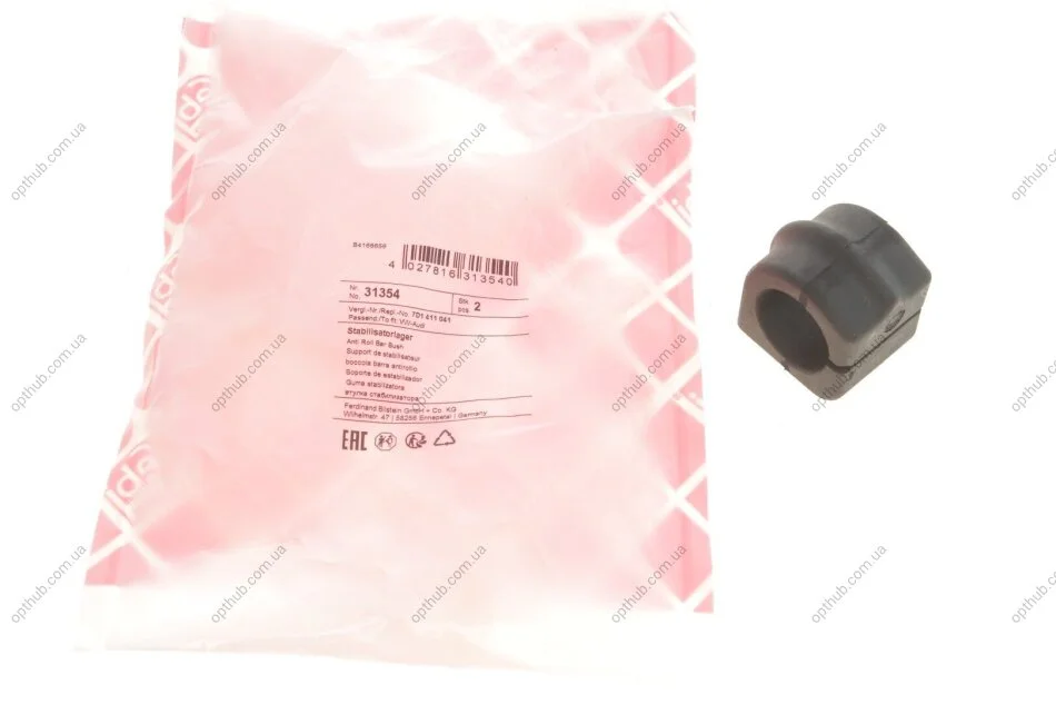 Втулка стабилизатора (переднього) VW T4 94-03 (d=23mm) (opt-om) FEBI BILSTEIN 31354 (фото 1)