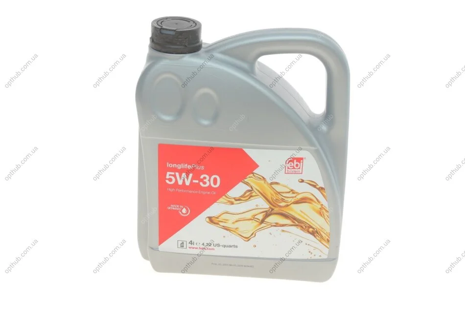Масло моторн. FEBI 5W-30 longlife plus (Канистра 4л) FEBI BILSTEIN 32946 (фото 1)