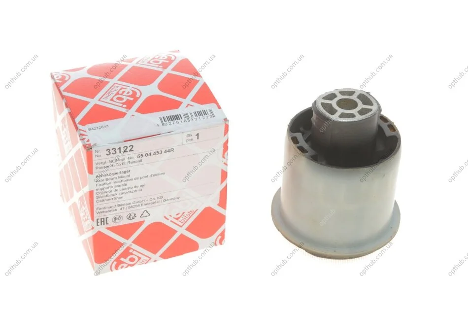 Сайлентблок балки (задньої) Renault Megane 08- UA63 FEBI BILSTEIN 33122 (фото 1)