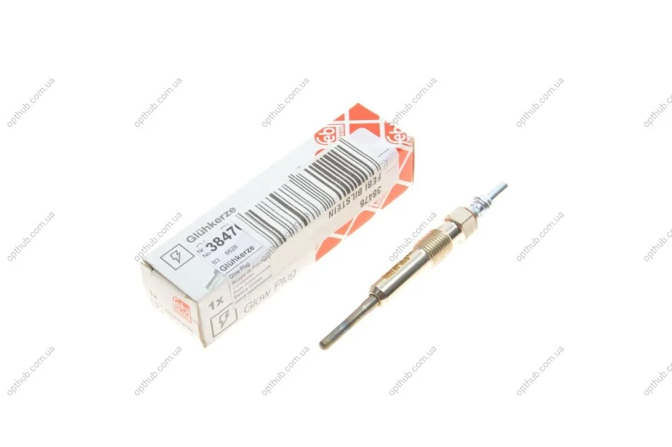 Свічка розжарювання Renault Megane III/Scenic III 1.9dCi 08- (4.4V) M10x1.0 (L=90.5mm) Euro 5 (opt-om) FEBI BILSTEIN 38476 (фото 1)